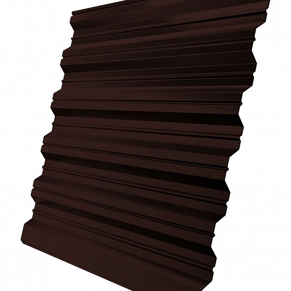 Профнастил HC35R 0,5 GreenCoat Pural BT, matt RR 887 шоколадно-коричневый (RAL 8017 шоколад)