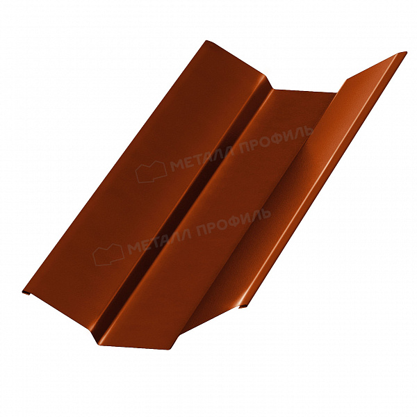 МЕТАЛЛ ПРОФИЛЬ Планка ендовы верхняя 76х76х2000 (AGNETA-20-Copper\Copper-0.5)