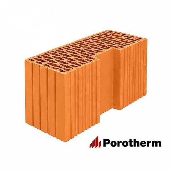 Керамический камень Угловой блок Porotherm PTH44R M100 9,14 НФ 440x185x219