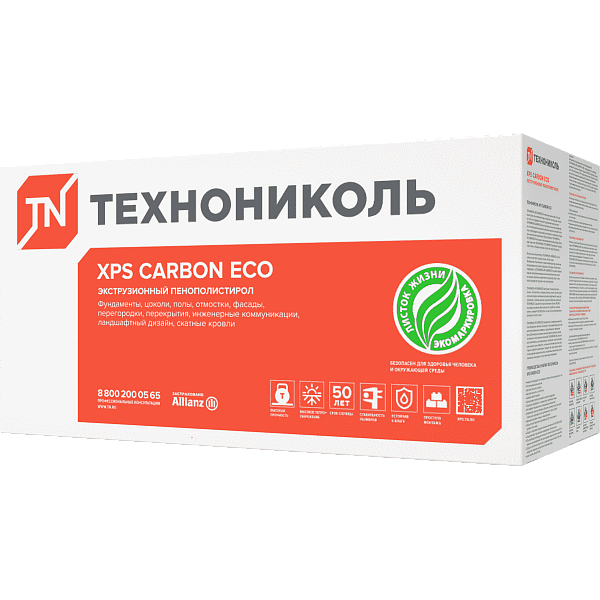 XPS Технониколь Carbon Eco 1180x580x40 мм L-кромка